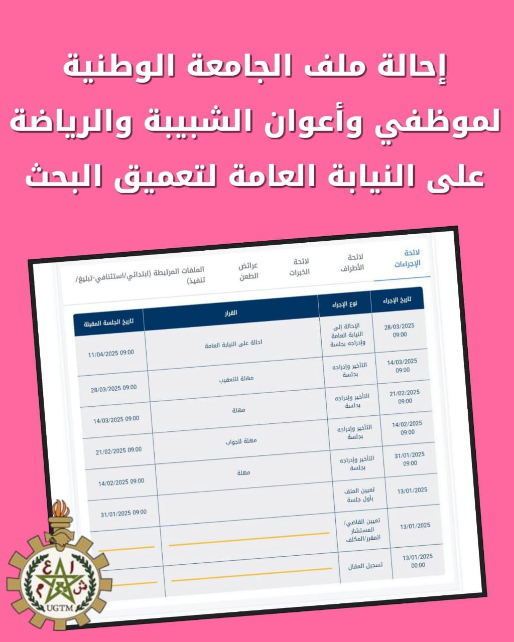 قضية تثير الجدل داخل جامعة موظفي وأعوان الشبيبة والرياضة