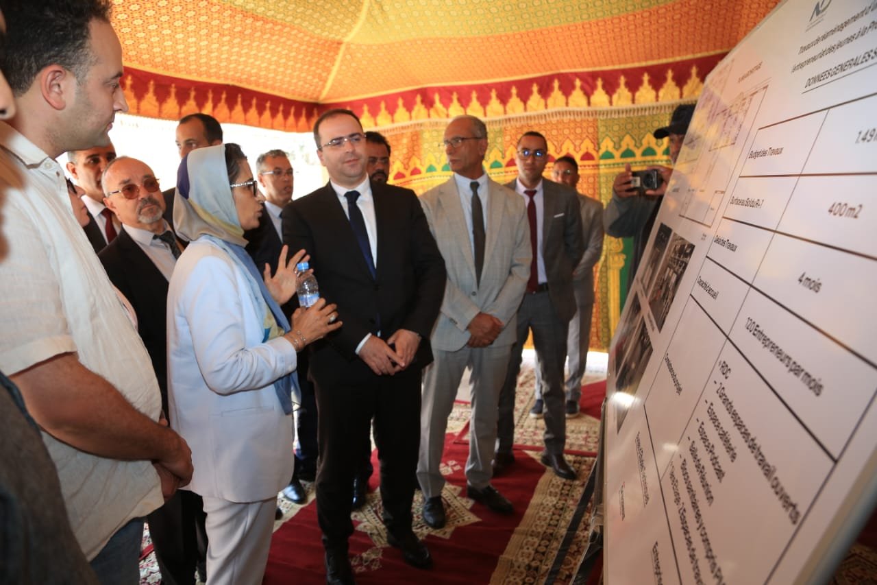 تدشين منصة تكوين وإدماج الشباب عبر مهن البناء بدار بوعزة